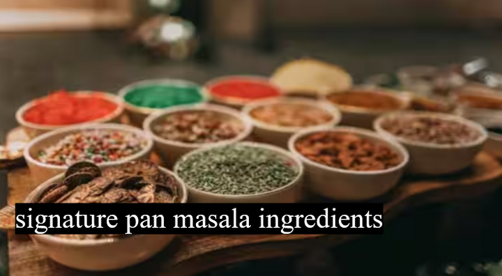 Understanding the Signature Ingredients of Pan Masala