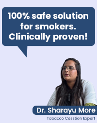 100% safe solution for smokers advice by Dr. Sharayu more